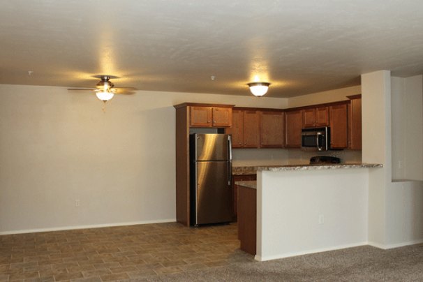 Dining & Kitchen from Living Room