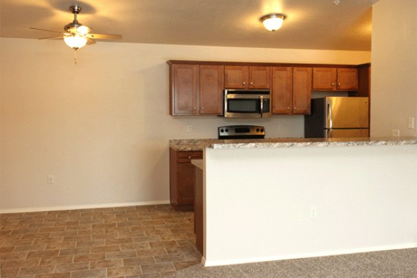 Dining & Kitchen from Living Room